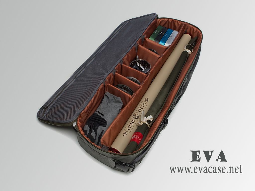 Fishpond hard shell spinning rod and reel travel case with molded